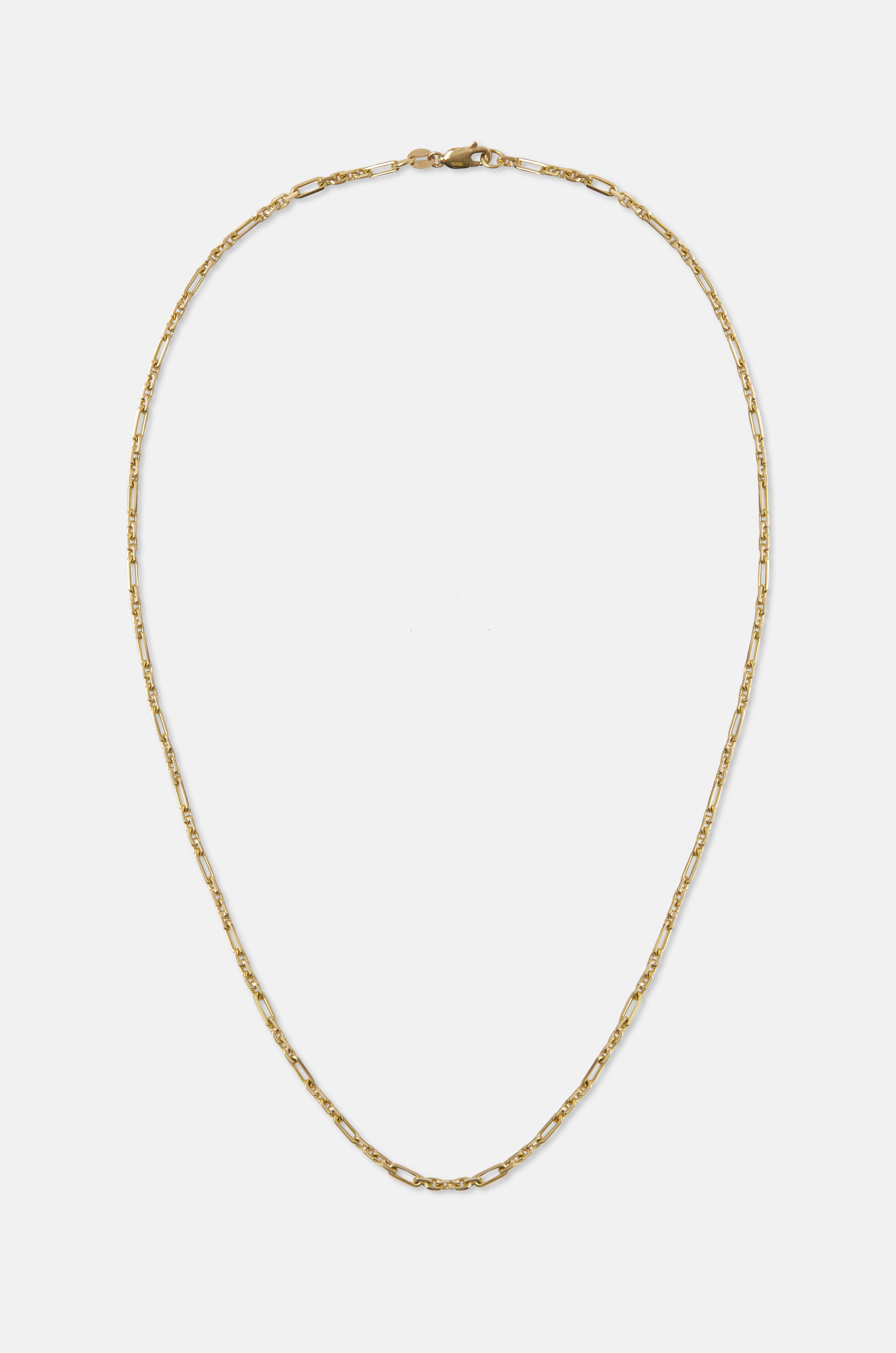 18ct handmade link necklace