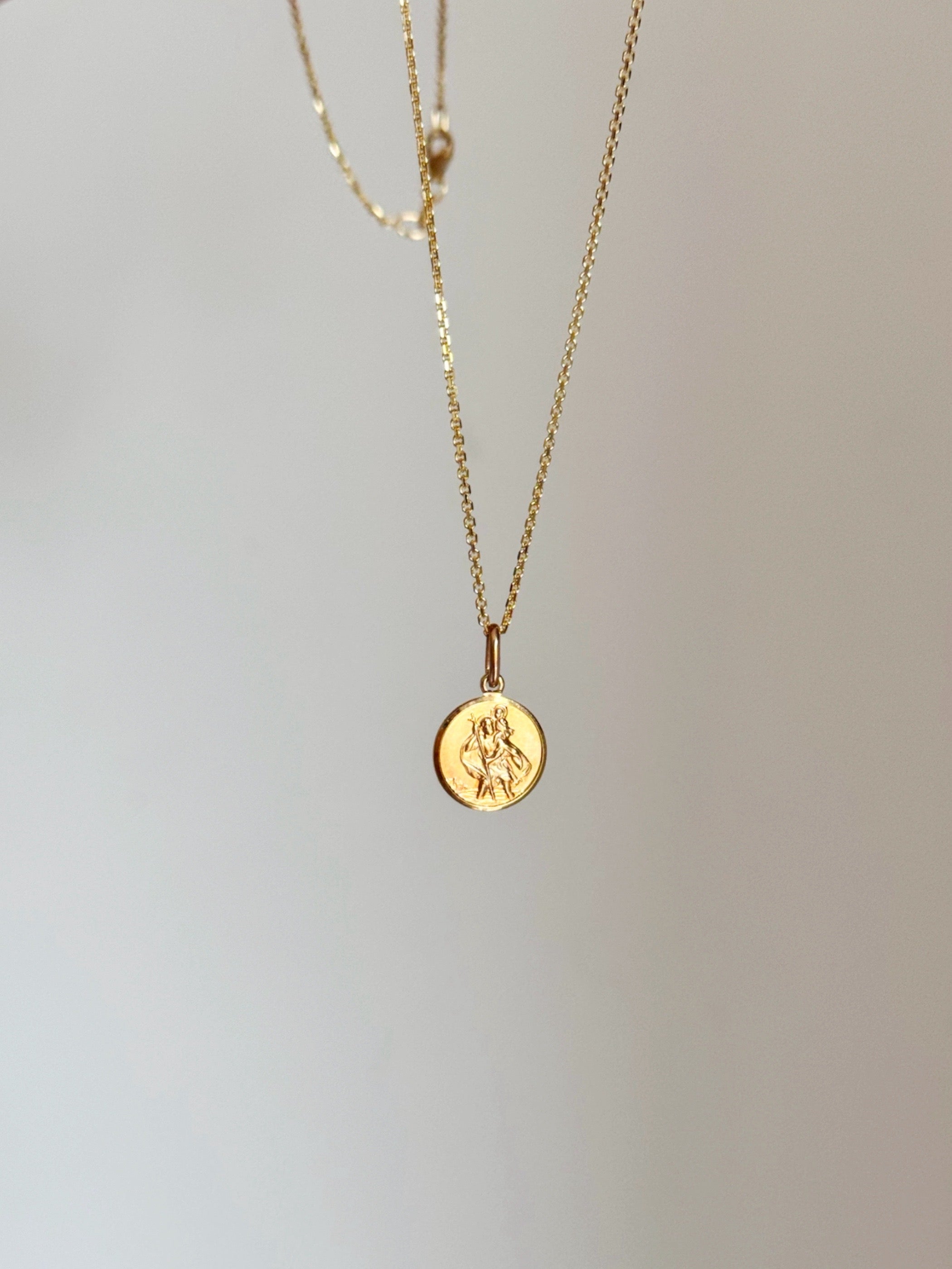 9ct yellow gold St. Christopher Pendant